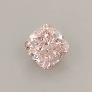0.4ct CUSHION Fancy Intense Pink VS1 Coloured Lab diamond