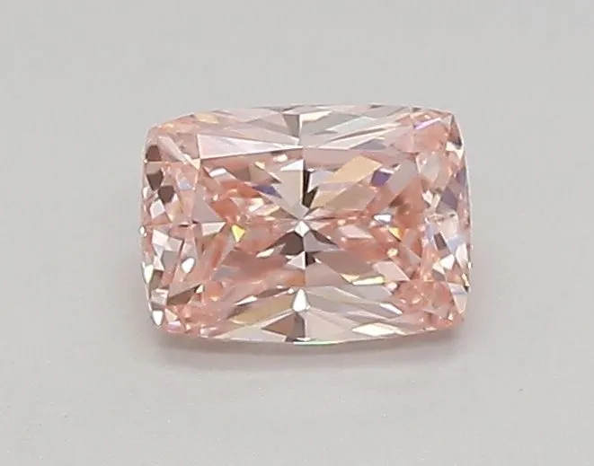 0.43ct CUSHION Fancy Vivid Pink VS1 Coloured Lab diamond