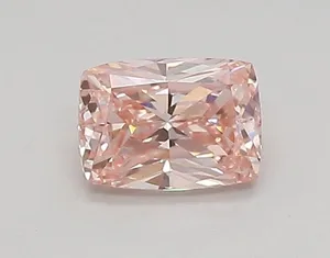 0.43ct CUSHION Fancy Vivid Pink VS1 Coloured Lab diamond
