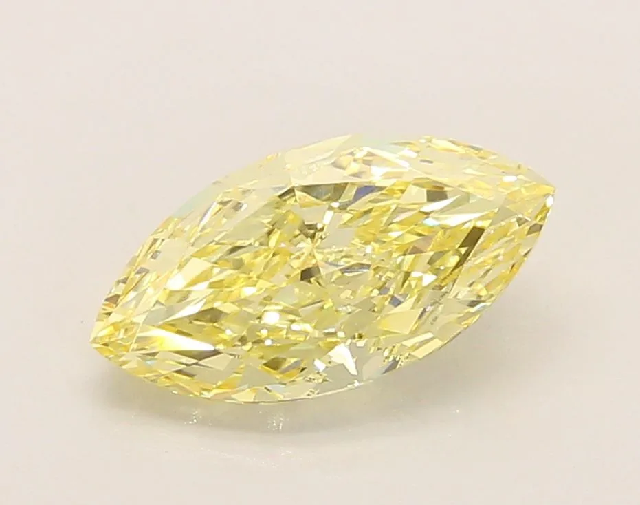 2.01ct MARQUISE Fancy Yellow VVS2 Coloured Lab diamond
