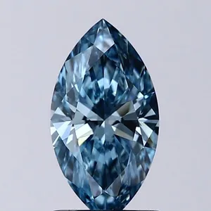 1.05ct MARQUISE Fancy Intense Blue VVS2 Coloured Lab diamond