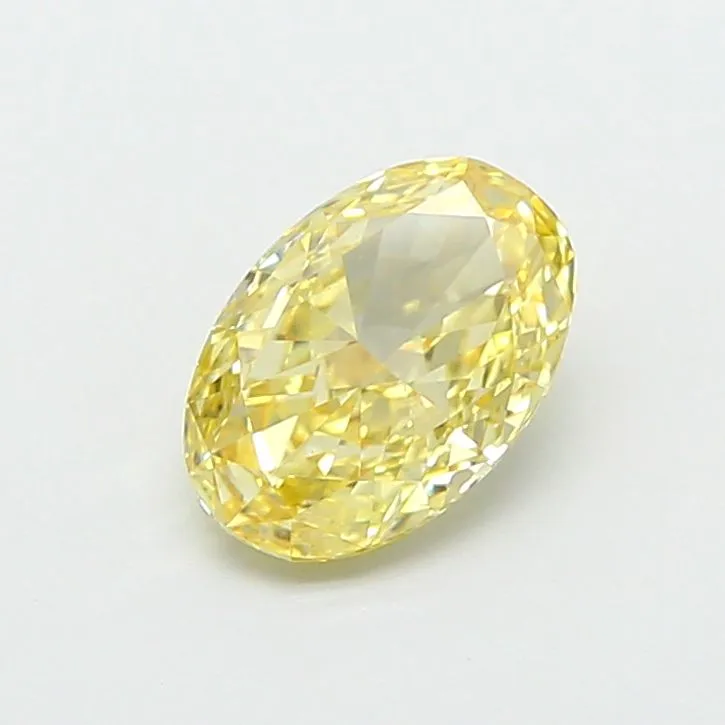 1.01ct OVAL Fancy Intense Yellow VS1 Coloured Lab diamond