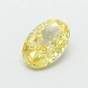 1.01ct OVAL Fancy Intense Yellow VS1 Coloured Lab diamond