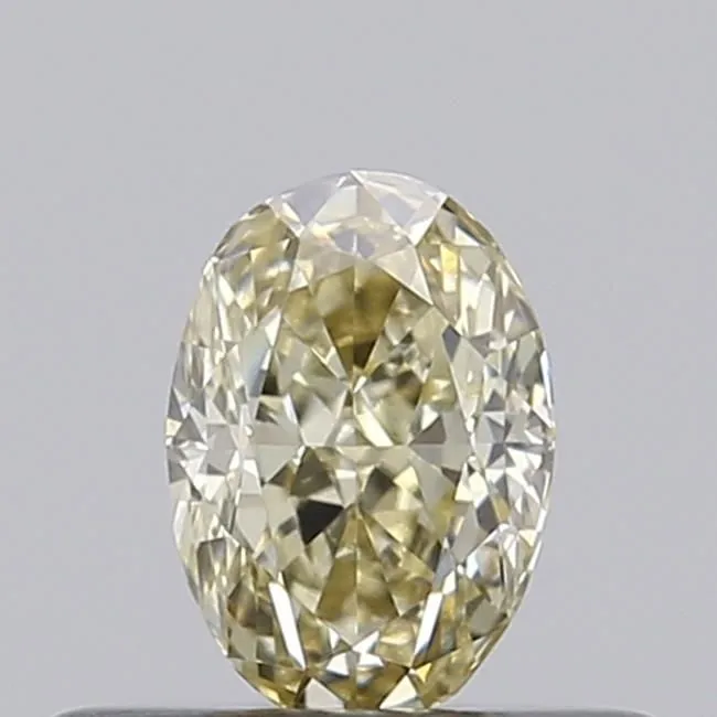 0.34ct OVAL Fancy Light Yellow VS1 Coloured Lab diamond