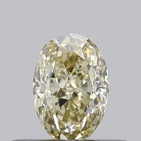 0.34ct OVAL Fancy Light Yellow VS1 Coloured Lab diamond