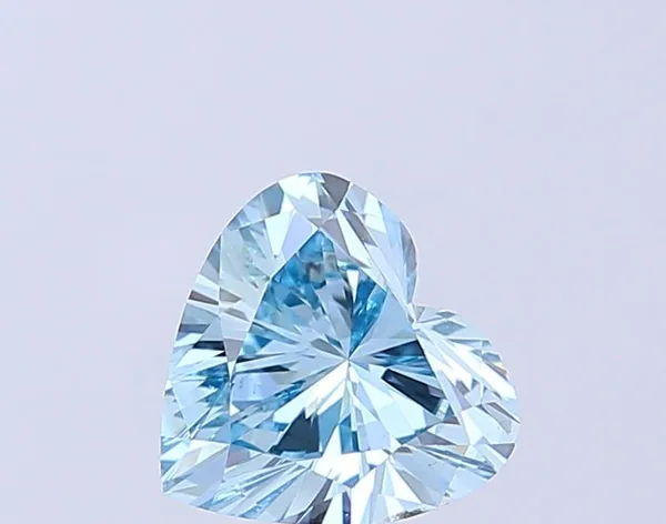 1.51ct HEART Fancy Intense Blue VS2 Coloured Lab diamond