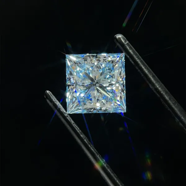 2.04ct PRINCESS Fancy Intense Blue VS2 Coloured Lab diamond
