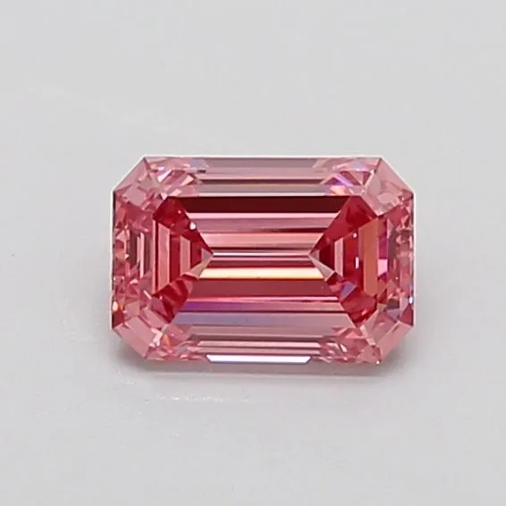 1.06ct EMERALD Fancy Intense Brownish Pink VS2 Coloured Lab diamond
