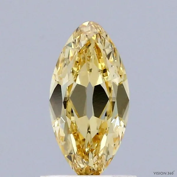 1.02ct OVAL Fancy Intense Yellow VS2 Coloured Lab diamond