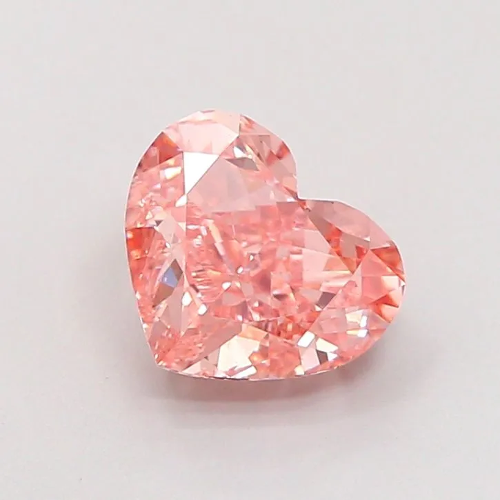 1.90ct HEART Fancy Intense Pink VVS2 Coloured Lab diamond