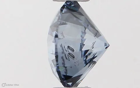 0.5ct ROUND Fancy Intense Blue SI2 Coloured Lab diamond
