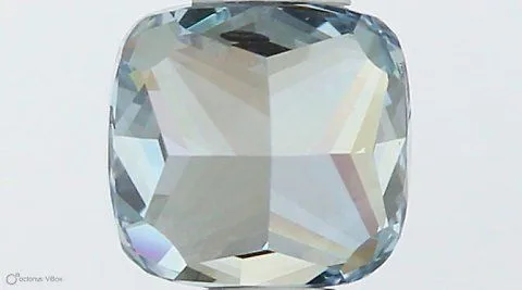 0.54ct CUSHION Fancy Blue SI2 Coloured Lab diamond