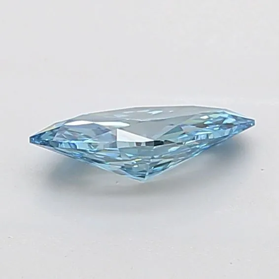 1.02ct MARQUISE Fancy Vivid Blue VS1 Coloured Lab diamond