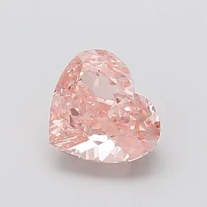 1.77ct HEART Fancy Intense Pink VS1 Coloured Lab diamond