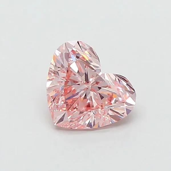 1.01ct HEART Fancy Intense Pink VS1 Coloured Lab diamond
