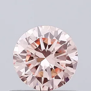 0.63ct ROUND Fancy Intense Pink VVS2 Coloured Lab diamond