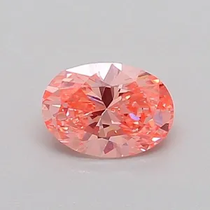 0.45ct OVAL Fancy Vivid Pink VS2 Coloured Lab diamond