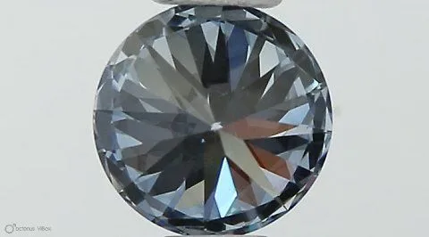 0.39ct ROUND Fancy Intense Blue VS1 Coloured Lab diamond
