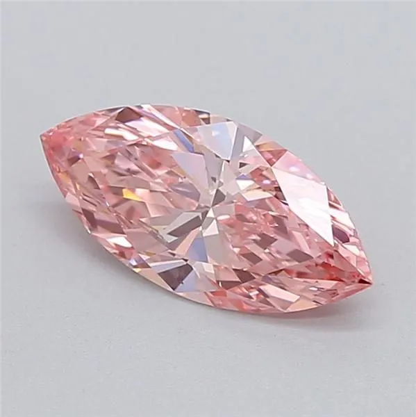 1.07ct MARQUISE Fancy Vivid Pink VS2 Coloured Lab diamond