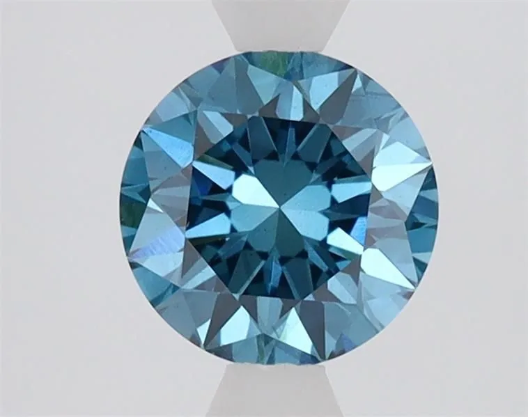 1.10ct ROUND Fancy Vivid Blue VS2 Coloured Lab diamond