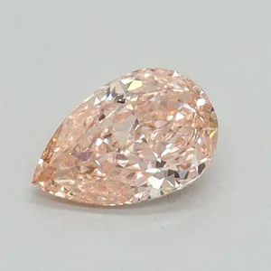 0.51ct PEAR Fancy Intense Pink VS1 Coloured Lab diamond
