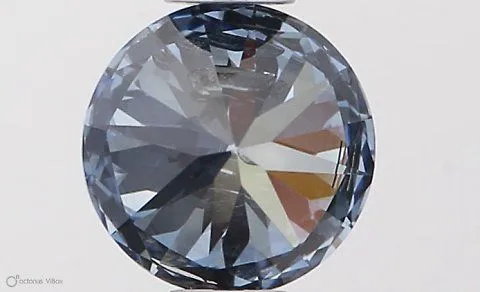 0.51ct ROUND Fancy Vivid Blue I1 Coloured Lab diamond