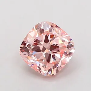 1.05ct CUSHION Fancy Intense Pink VVS2 Coloured Lab diamond