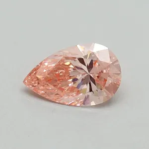 0.35ct PEAR Fancy Vivid Pink VS2 Coloured Lab diamond