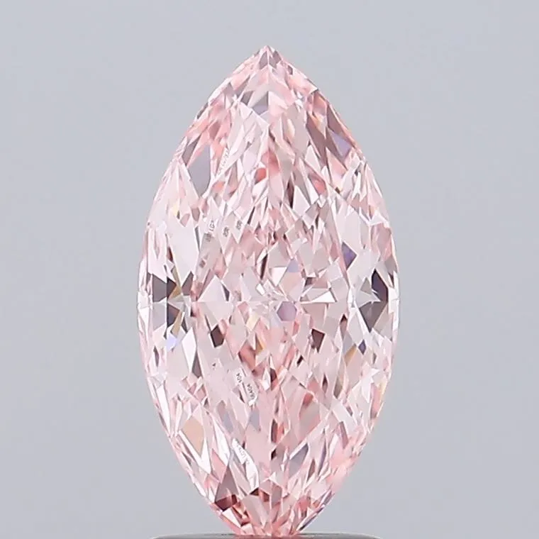 2.26ct MARQUISE Fancy Vivid Pink VS1 Coloured Lab diamond