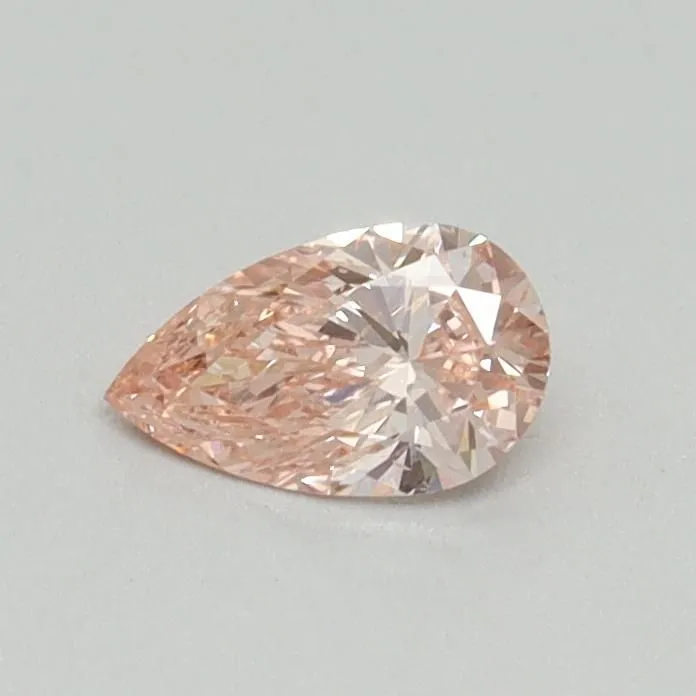 0.30ct PEAR Fancy Intense Pink VS2 Coloured Lab diamond
