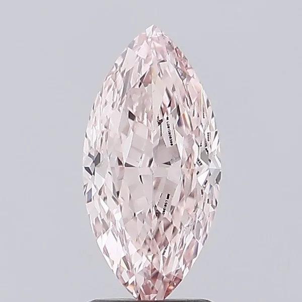 1.7ct MARQUISE Fancy Intense Pink VVS2 Coloured Lab diamond