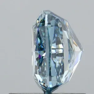1.25ct CUSHION Fancy Intense Green Blue VS1 Coloured Lab diamond