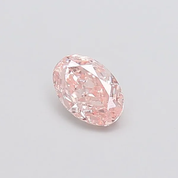 0.92ct OVAL Fancy Intense Pink VS1 Coloured Lab diamond