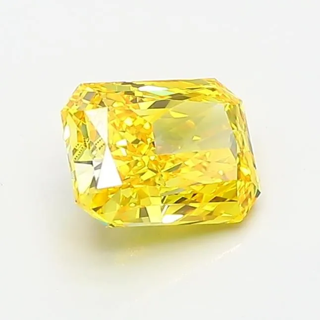 1.10ct RADIANT Fancy Vivid Yellow VVS2 Coloured Lab diamond