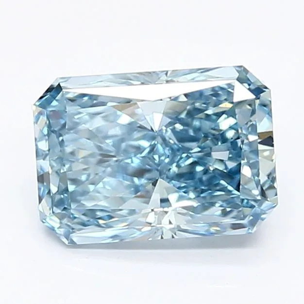 1.39ct RADIANT Fancy Vivid Blue VS1 Coloured Lab diamond