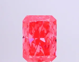 1.16ct RADIANT Fancy Vivid Pink VVS2 Coloured Lab diamond