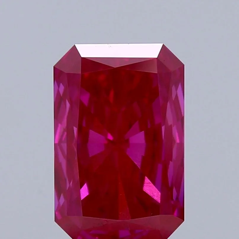 1.34ct RADIANT Fancy Deep Pink VS1 Coloured Lab diamond