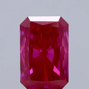 1.34ct RADIANT Fancy Deep Pink VS1 Coloured Lab diamond