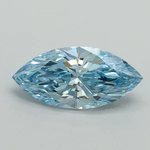 1.01ct MARQUISE Fancy Vivid Blue VS1 Coloured Lab diamond