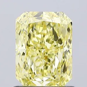 1.09ct RADIANT Fancy Intense Yellow VVS2 Coloured Lab diamond