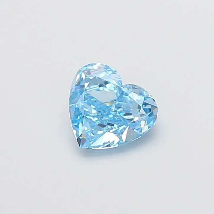 1.06ct HEART Fancy Vivid Blue VS1 Coloured Lab diamond