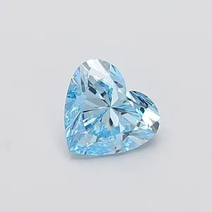 1.04ct HEART Fancy Vivid Blue VS1 Coloured Lab diamond
