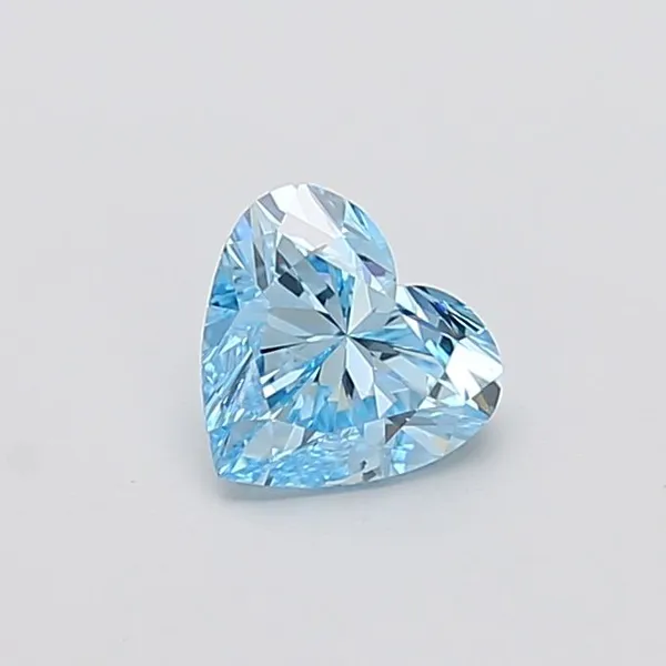 1.04ct HEART Fancy Vivid Blue VS1 Coloured Lab diamond
