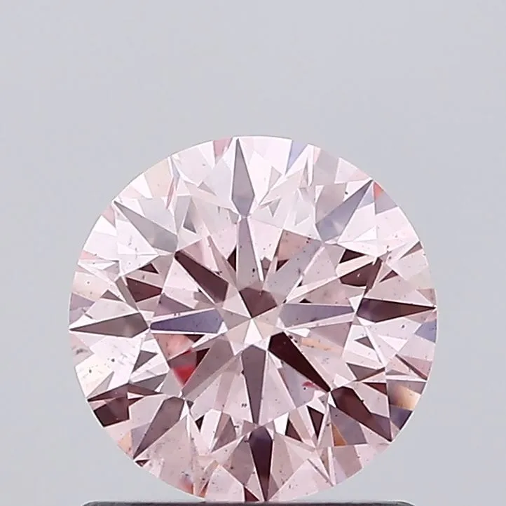 1.02ct ROUND Fancy Vivid Pink SI2 Coloured Lab diamond