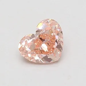 0.56ct HEART Fancy Vivid Pink VS2 Coloured Lab diamond