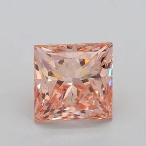1.01ct PRINCESS Fancy Intense Pink VS1 Coloured Lab diamond