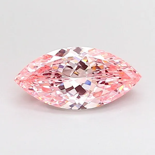 1.51ct MARQUISE Fancy Vivid Pink VS1 Coloured Lab diamond
