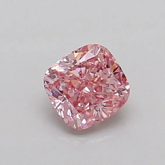 0.46ct CUSHION Fancy Vivid Pink VS2 Coloured Lab diamond