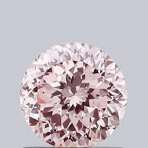 0.76ct ROUND Fancy Intense Pink VS1 Coloured Lab diamond