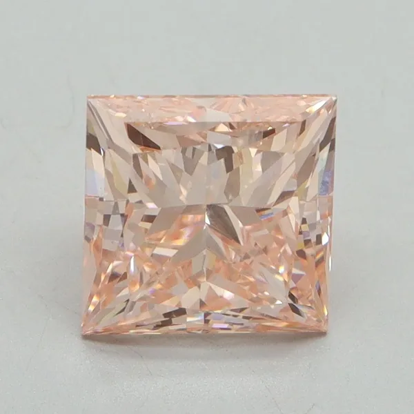 2.72ct PRINCESS Fancy Intense Pink VS1 Coloured Lab diamond